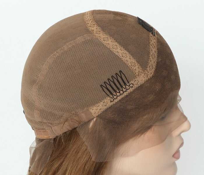 Voorraad Full Lace Lijmloze Braziliaanse Natuurlijke Kleur Natuurlijke Rechte Menselijk Haar Pruik 28 "180% Dichtheid