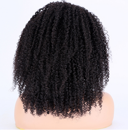 Stock Glueless Brazilian Kinky Curl Headband Human Hair Wigs