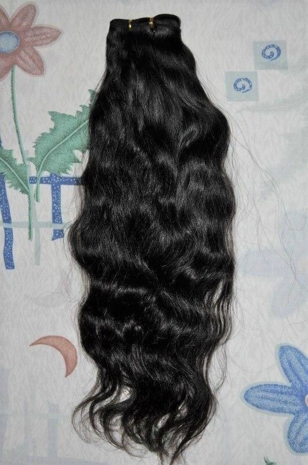 Stock Indian Remy Natural Color Natural Wave Human Hair Wefts