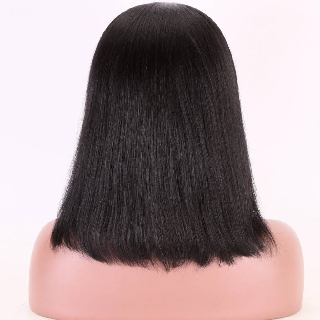Stock Glueless Brazilian Straight Headband Human Hair Wigs