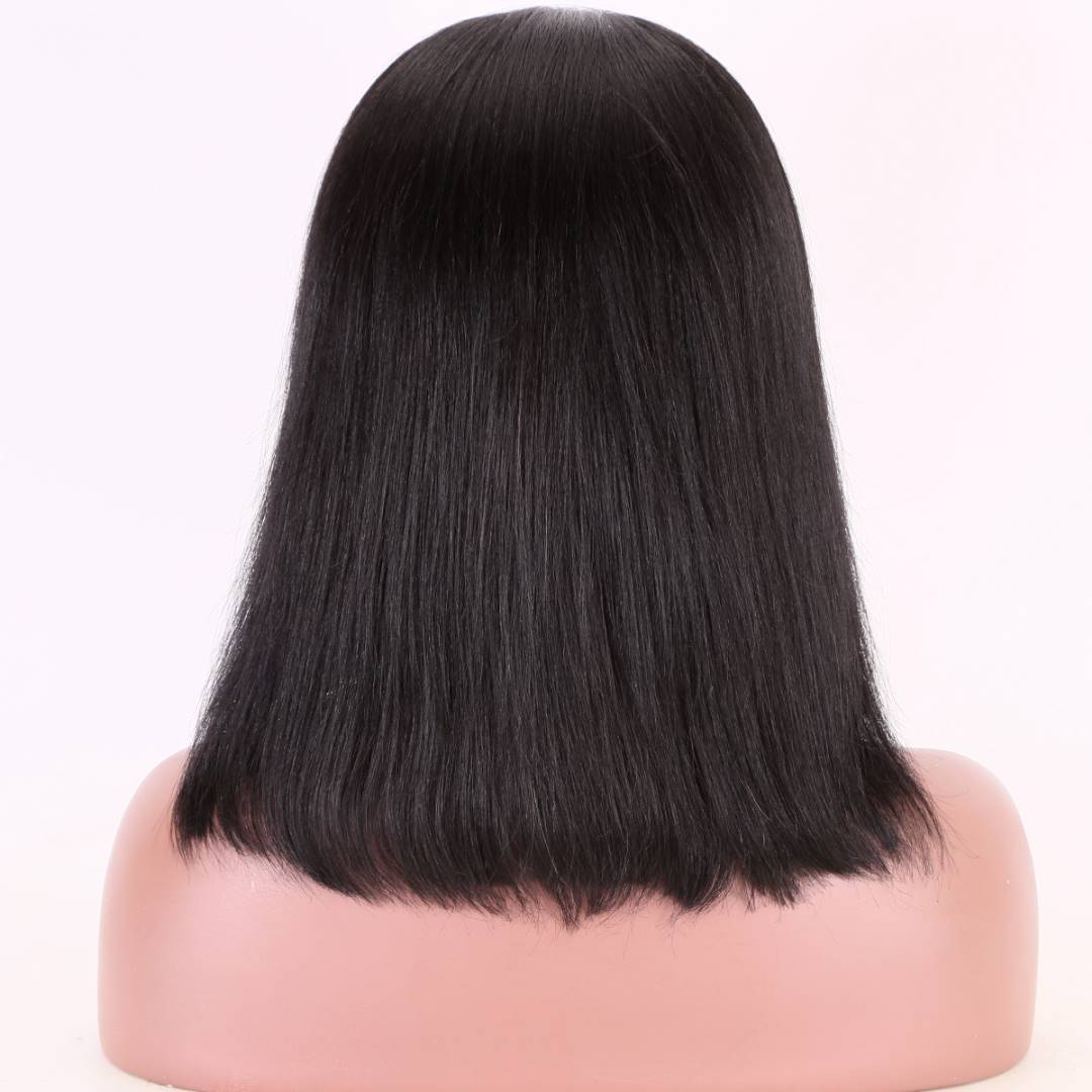 Stock Glueless Brazilian Straight Headband Human Hair Wigs