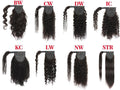 Stock Brazilian Natural Black Wefted Ponytails
