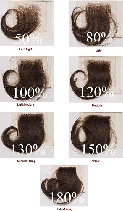 Stock HD Lace Front European Remy #60 Natural Straight Human Hair Wigs