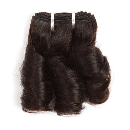 Lager Malaysisk Naturlig Svart/Ombre Deep Curl Dobbeltrukne menneskehårinnslag 300g 28"