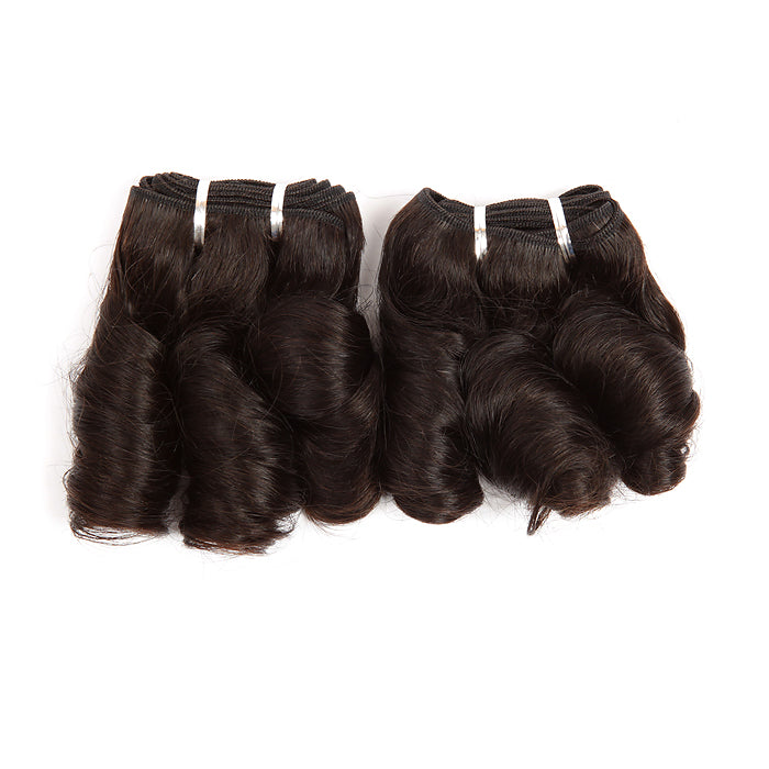 Lager Malaysisk Naturlig Svart/Ombre Deep Curl Dobbeltrukne menneskehårinnslag 300g 28"