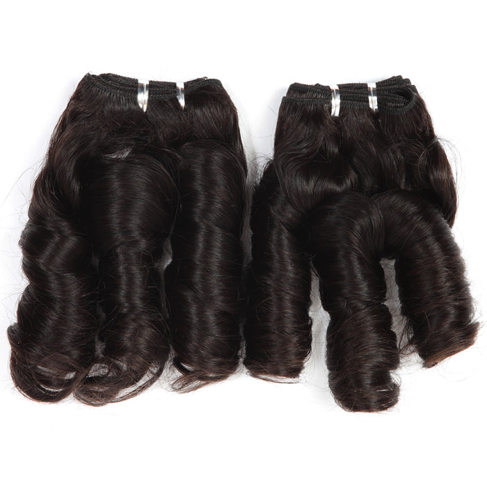 Stock Malaysian Natural Black/Ombre Deep Curl Double Drawn Human Hair Wefts 300g 28"