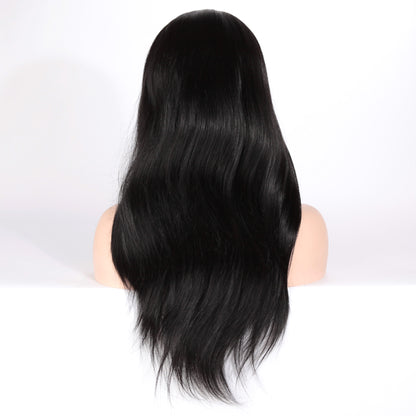 Stock Full Lace Brazilian Natural Color Straight Human Hair Silk Top Wigs