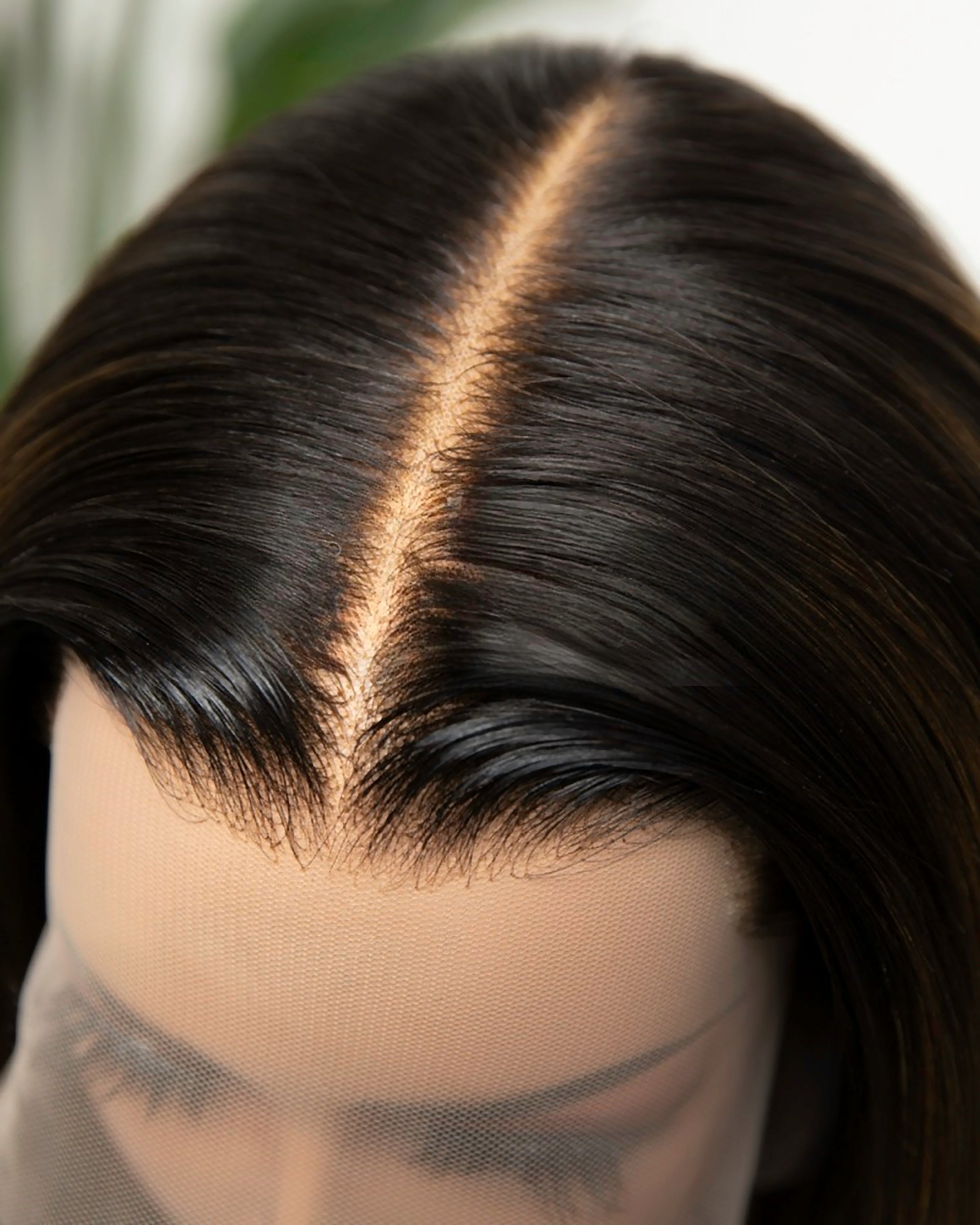 Lace Front Brazilian Natural Color Ombre with HL Straight Bob Human Hair Wig