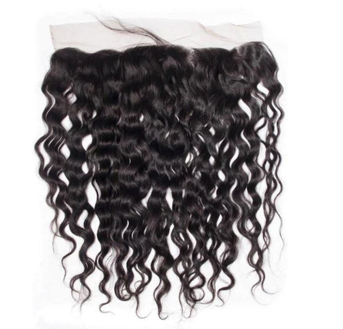 Stock 13 x 4 HD Lace Frontal Virgin Natural Black Natural Wave Human Hair Frontals 10 "-20" 130% Dichte