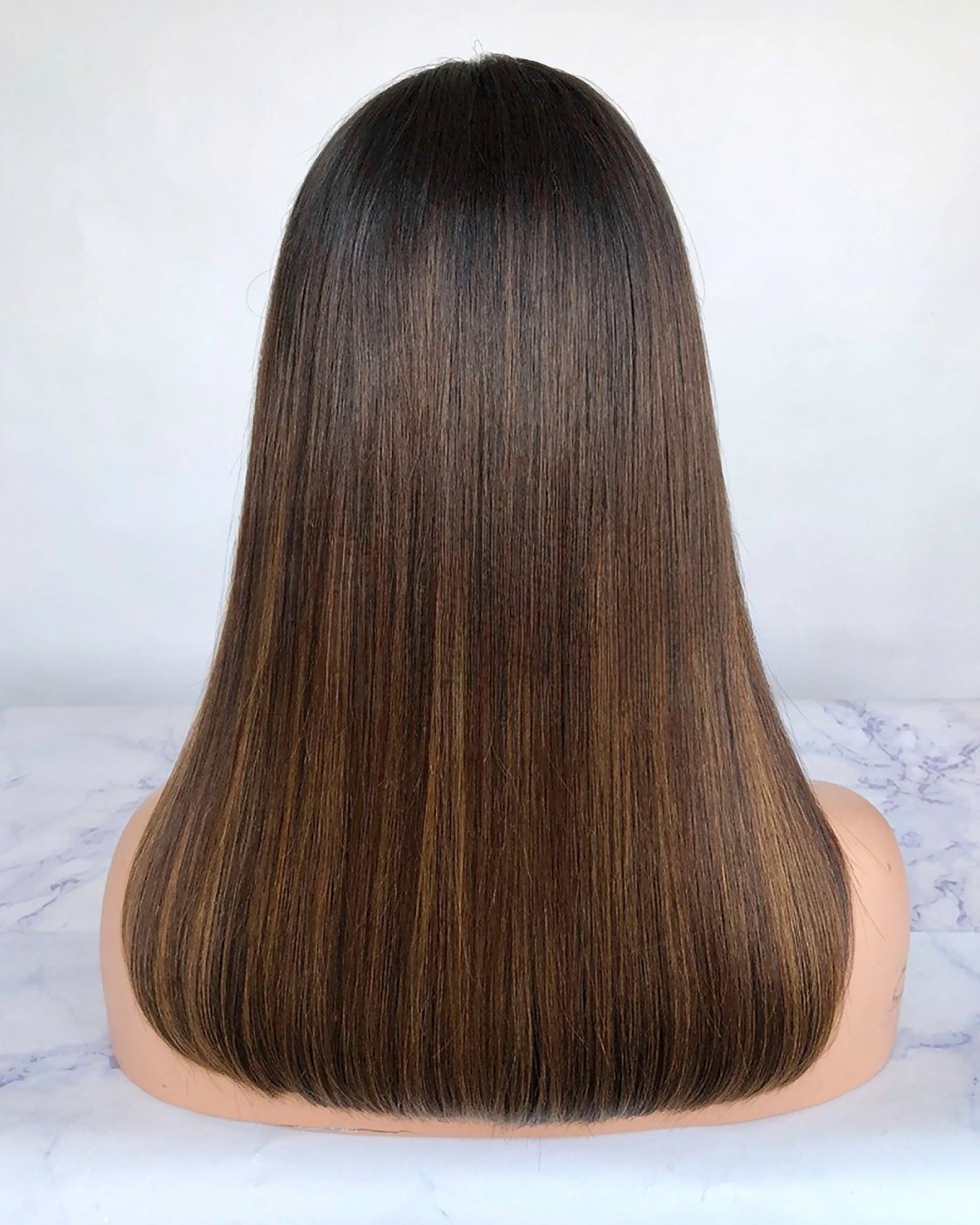 Cópia da peruca de cabelo humano 13 x 6 rendas frontal brasileira natural preta 15mm cachos de cabelo humano 18" 150% densidade