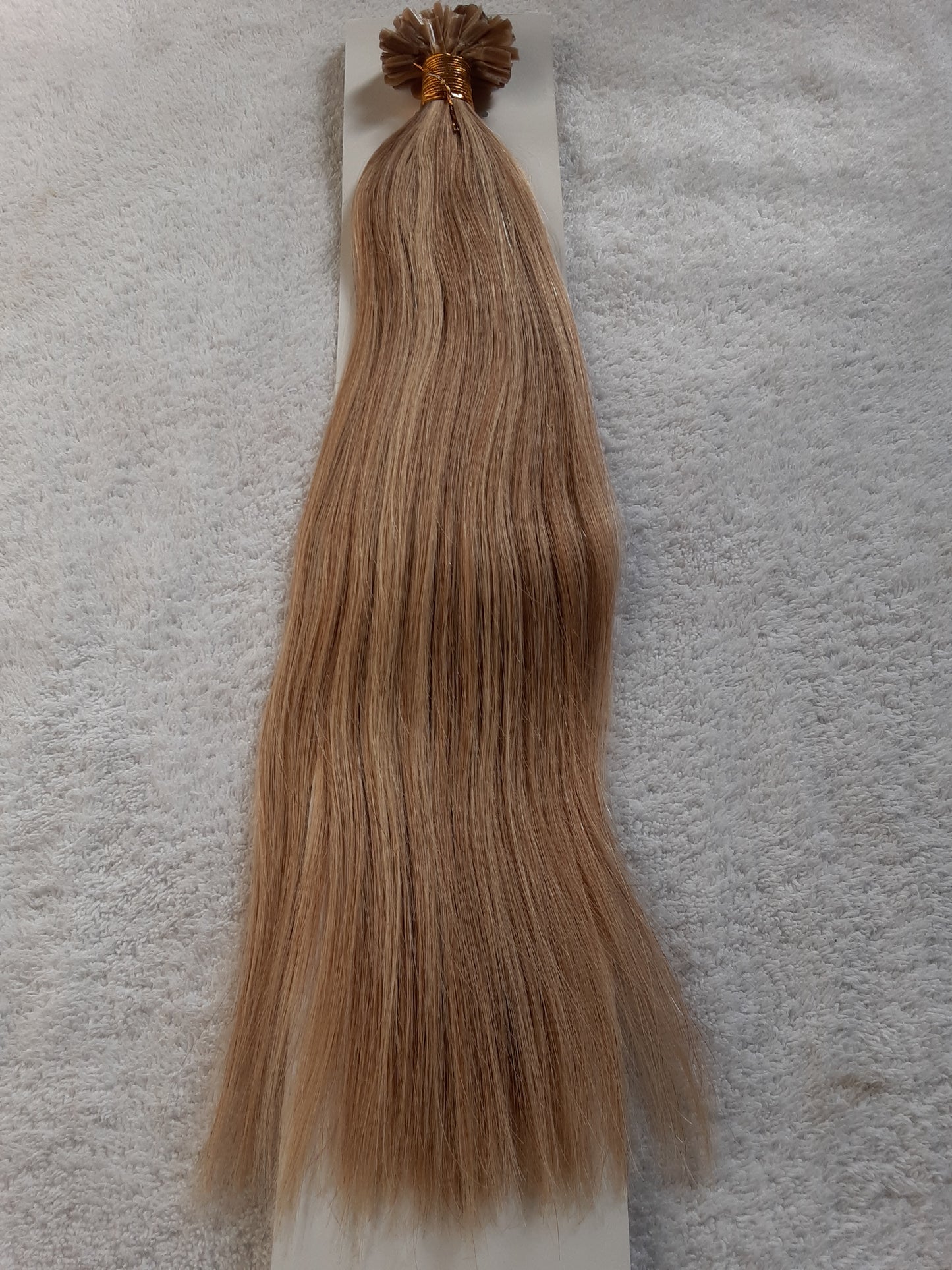 Stock European Brown Piano Double Drawn Straight Human Hair U-Tip Extensions