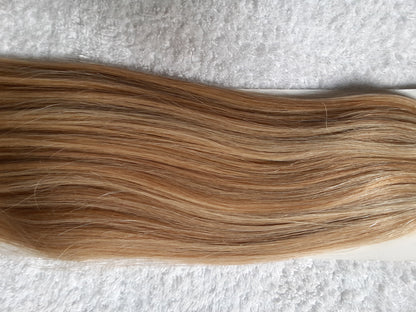 Stock Pre-Tip European #12/16/24 blended Piano Double Drawn Straight Human Hair (100g/1g/strand) U-Tip Extensions 18"