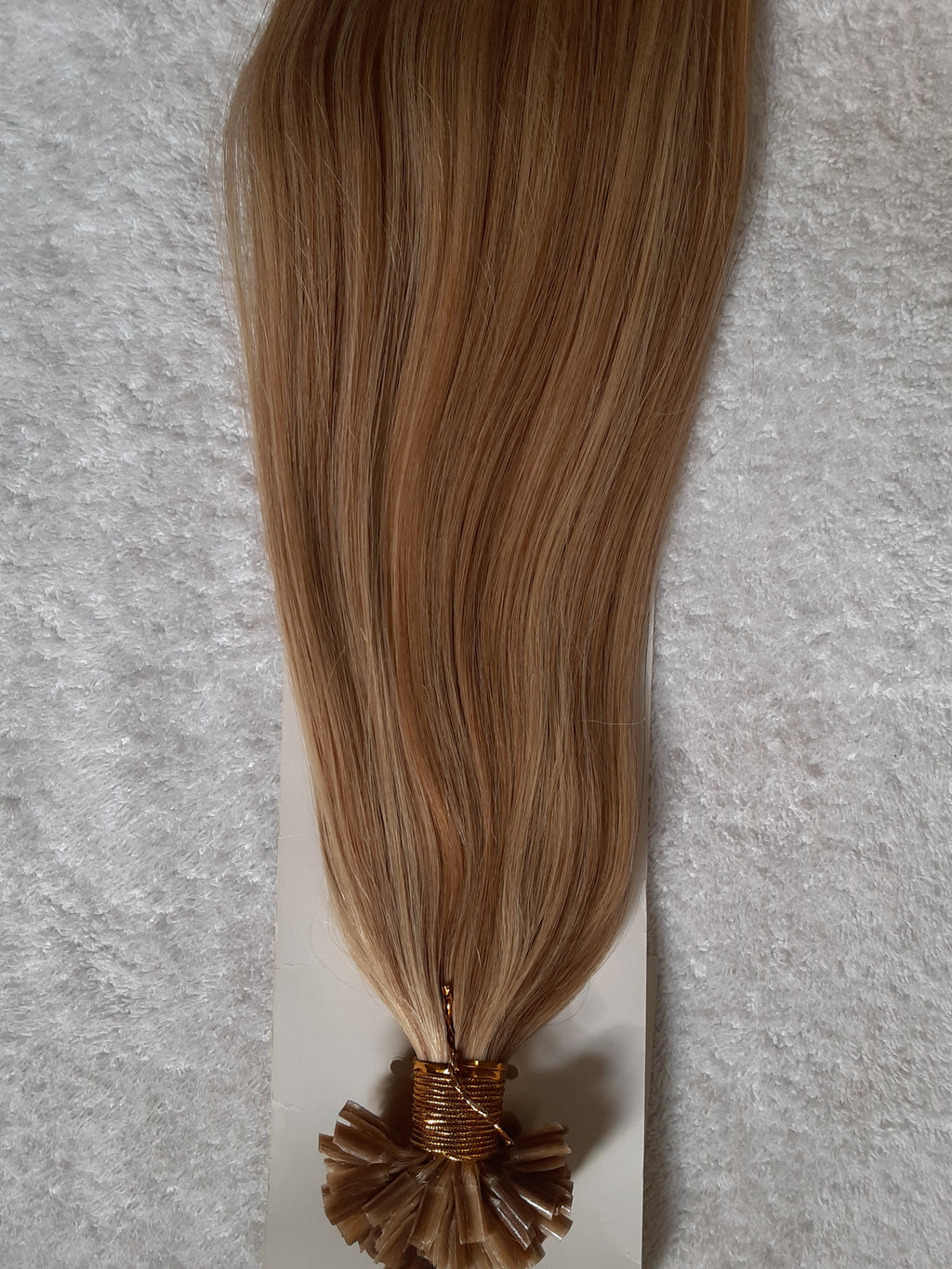 Stock European Brown Piano Double Drawn Straight Human Hair U-Tip Extensions