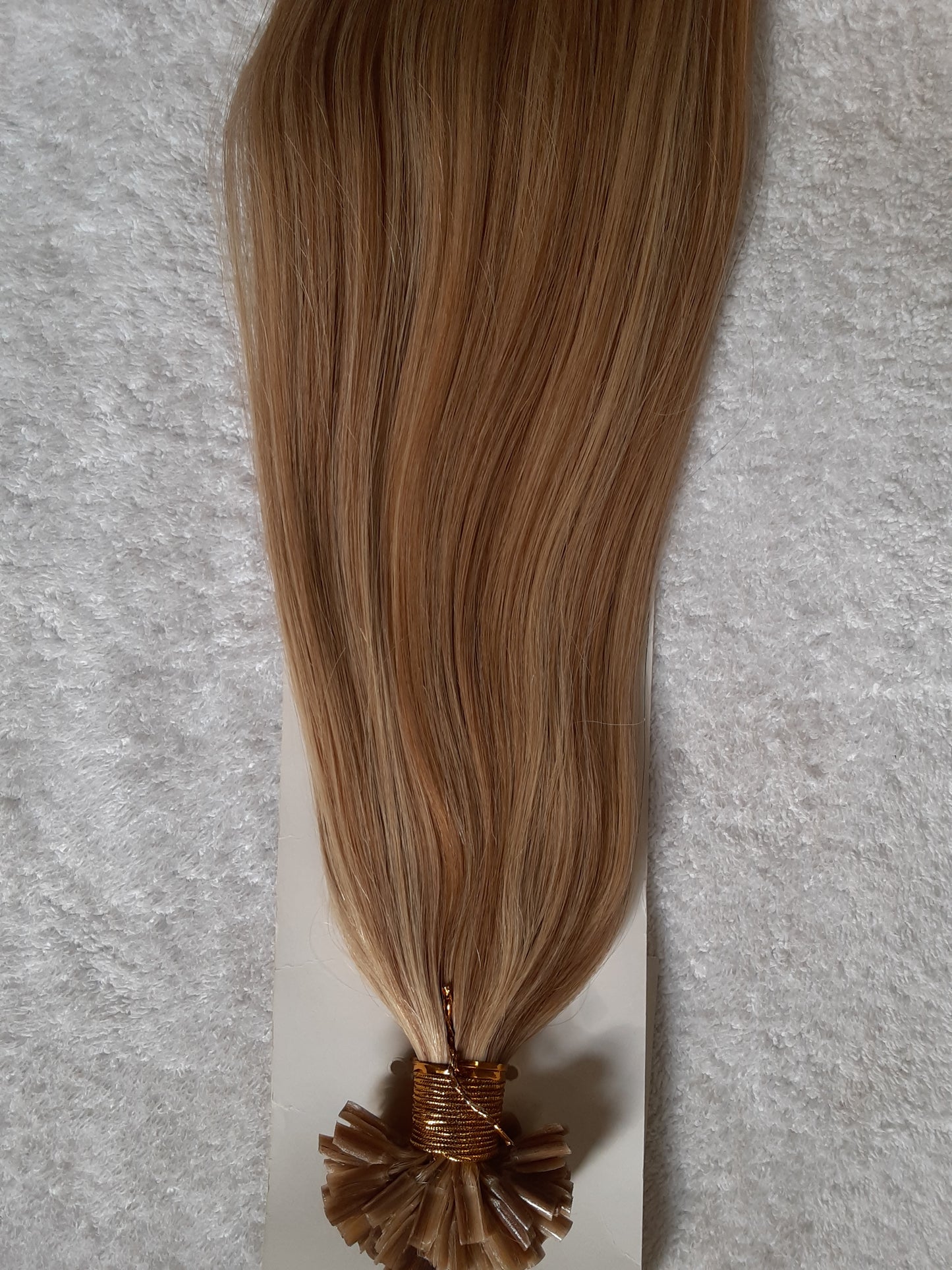 Stock European Brown Piano Double Drawn Straight Human Hair U-Tip Extensions