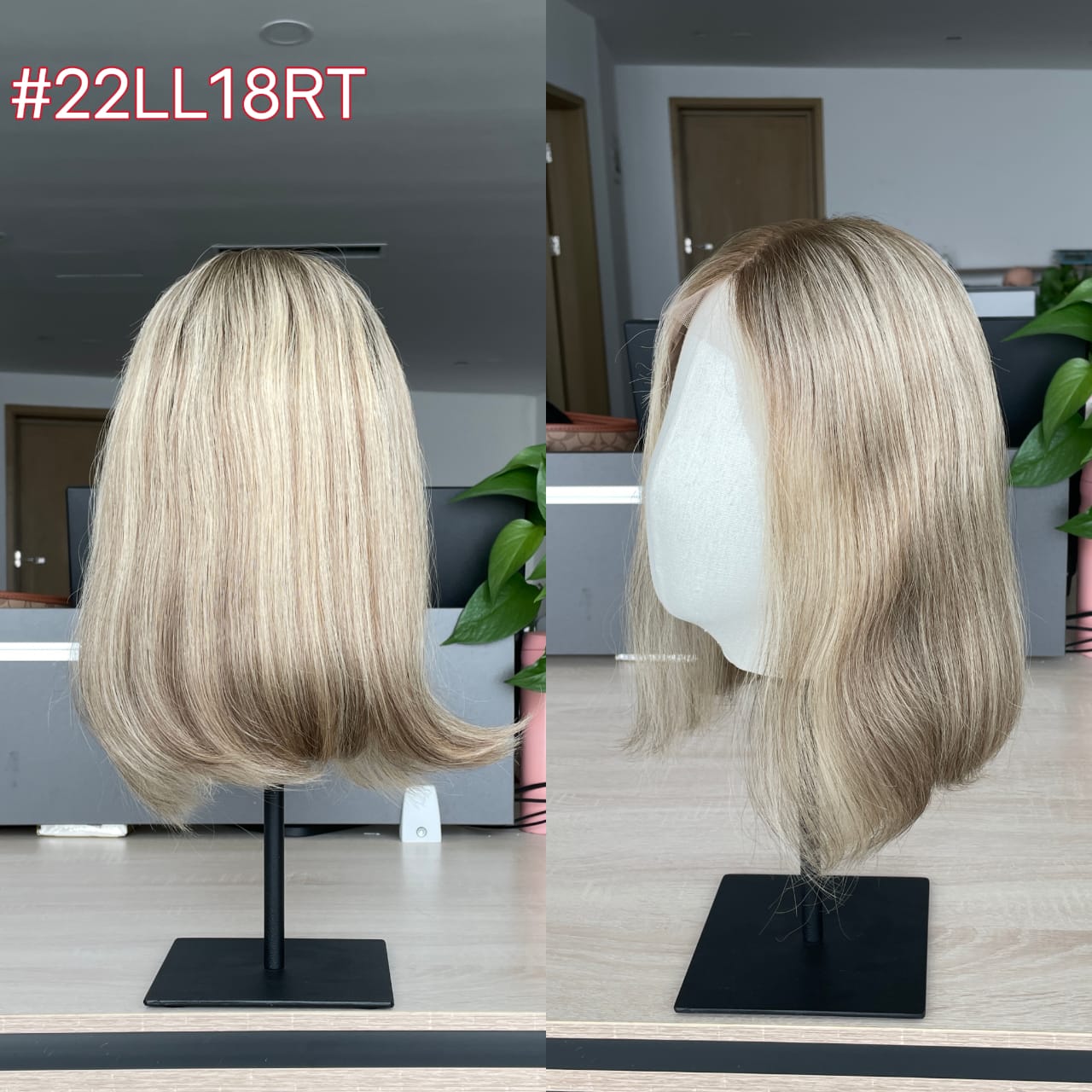 Estoque Europeu #2 Natural Liso, Cabelo Humano de Camada Leve Perucas Judaicas 21" e 24" 130% Densidade