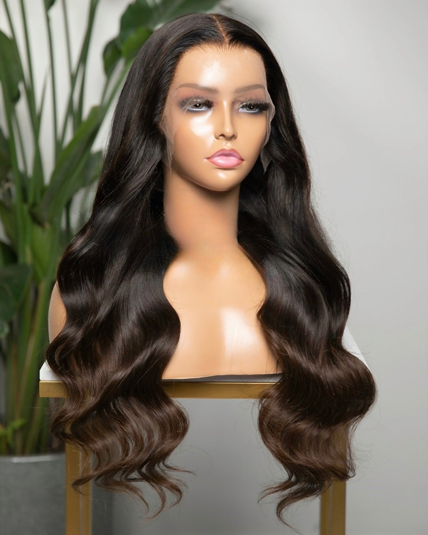 Lace Front Brazilian Ombre Wavy Human Hair Wig