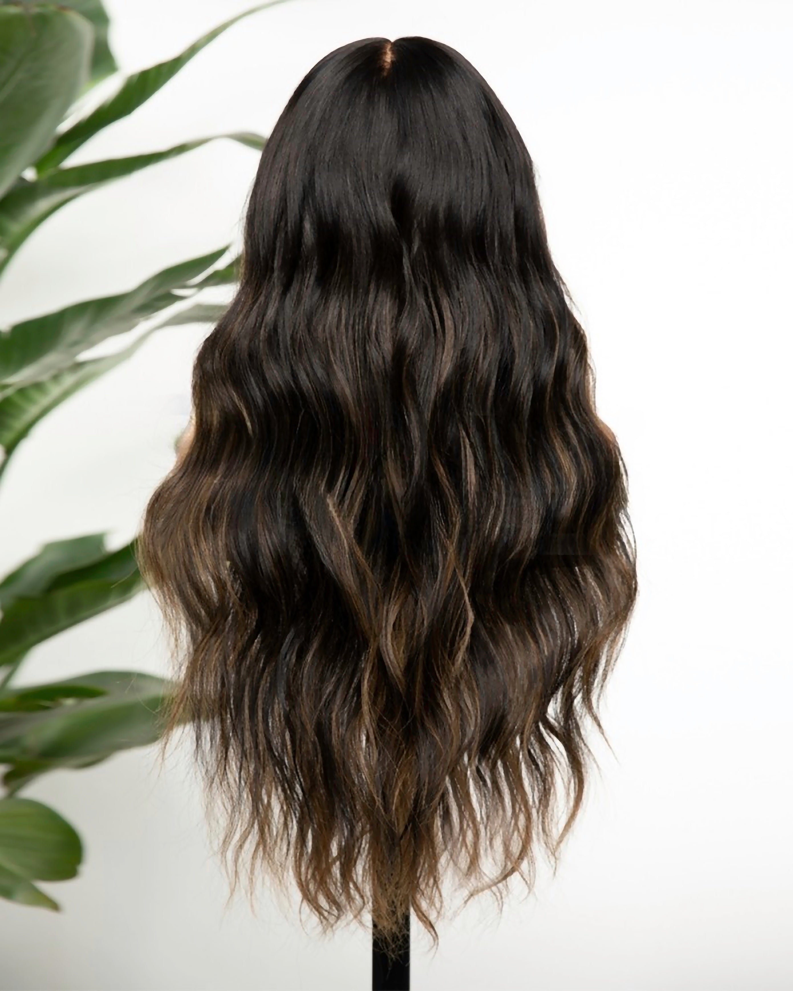 Lace Front Brazilian Natural Color with HL Wavy/Straight Human Hair Wigs