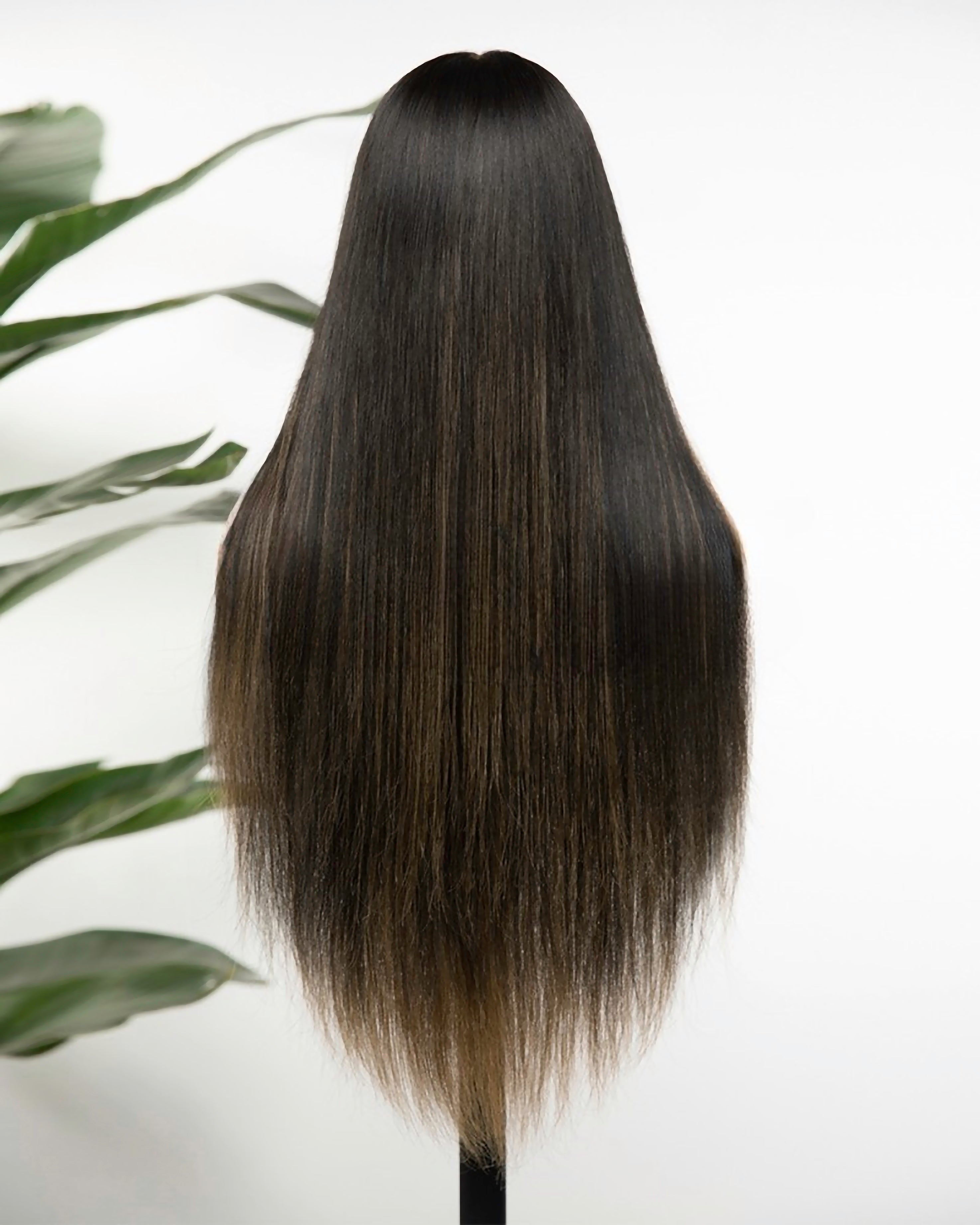 Lace Front Brazilian Natural Color with HL Wavy/Straight Human Hair Wigs