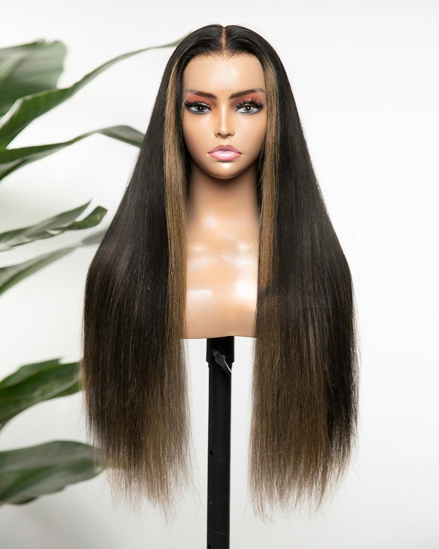 Lace Front Brazilian Natural Color with HL Wavy/Straight Human Hair Wigs