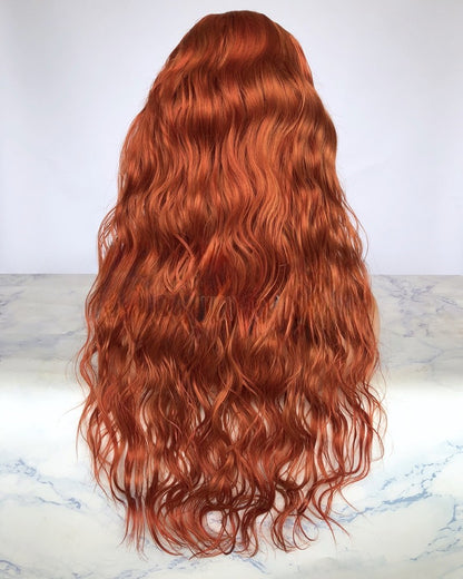 Lace Front Brazilian Ginger Natural Wave Human Hair Wigs