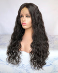 Lace Front Brazilian Natural Black Natural Wave Human Hair Wigs