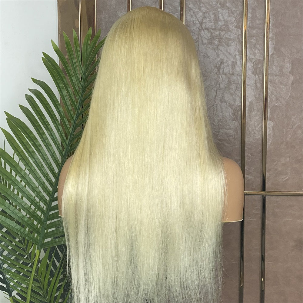 Lace Frontal Brazilian Blonde Straight Human Hair Wig