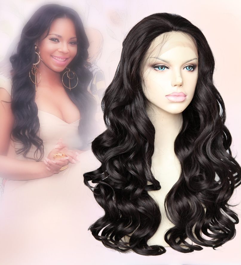 Stock 13 x 6 parrucche dei capelli umani dell'onda del corpo nero naturale brasiliano frontale in pizzo 18 "e 22" 150-180% di densità