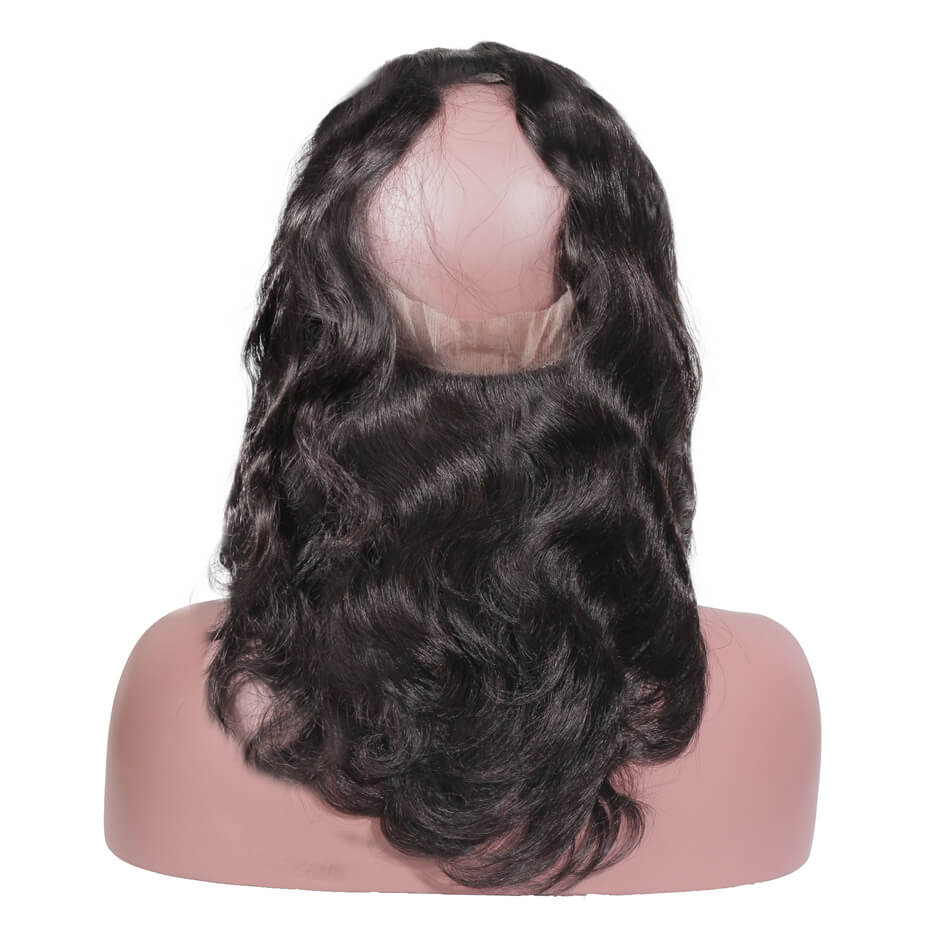 Stock 360 Brazilian Natural Color Lace Frontal (22.5" x 4" x 2.5")