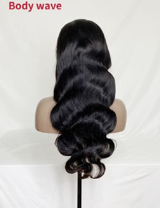 Stock Full Lace Brazilian Black Human Hair Wigs 10-18 inches