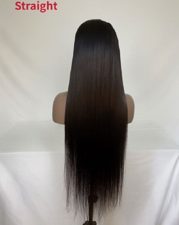 Stock Full Lace Brazilian Black Human Hair Wigs 10-18 inches