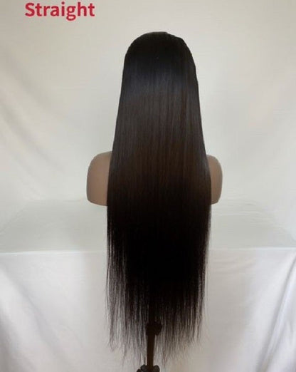 Stock Full Lace Glueless Brazilian Natural Black Human Hair Wigs 20-24 inches