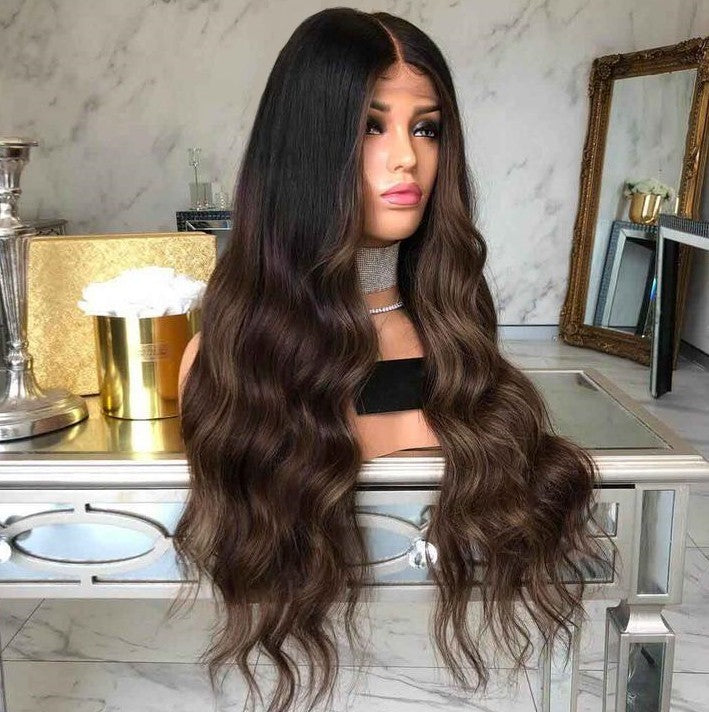 Custom Full Lace European Natural Color HL Double Drawn Human Hair Wig