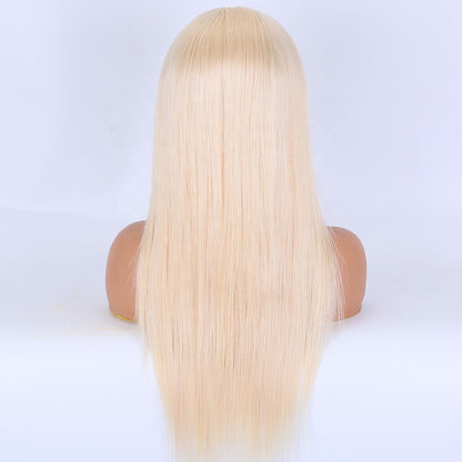 Stock HD Lace Front European Remy #60 Natural Straight Human Hair Wigs