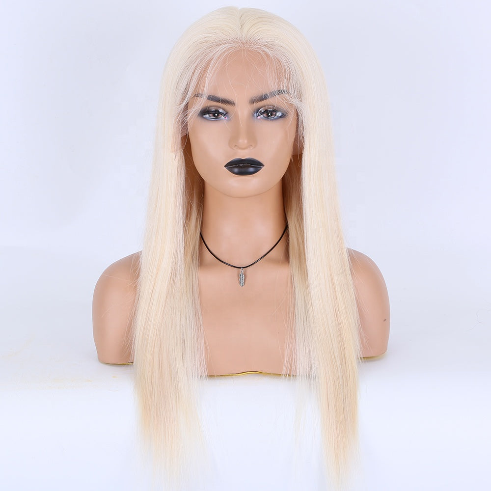 Stock HD Lace Front European Remy #60 Natural Straight Human Hair Wigs