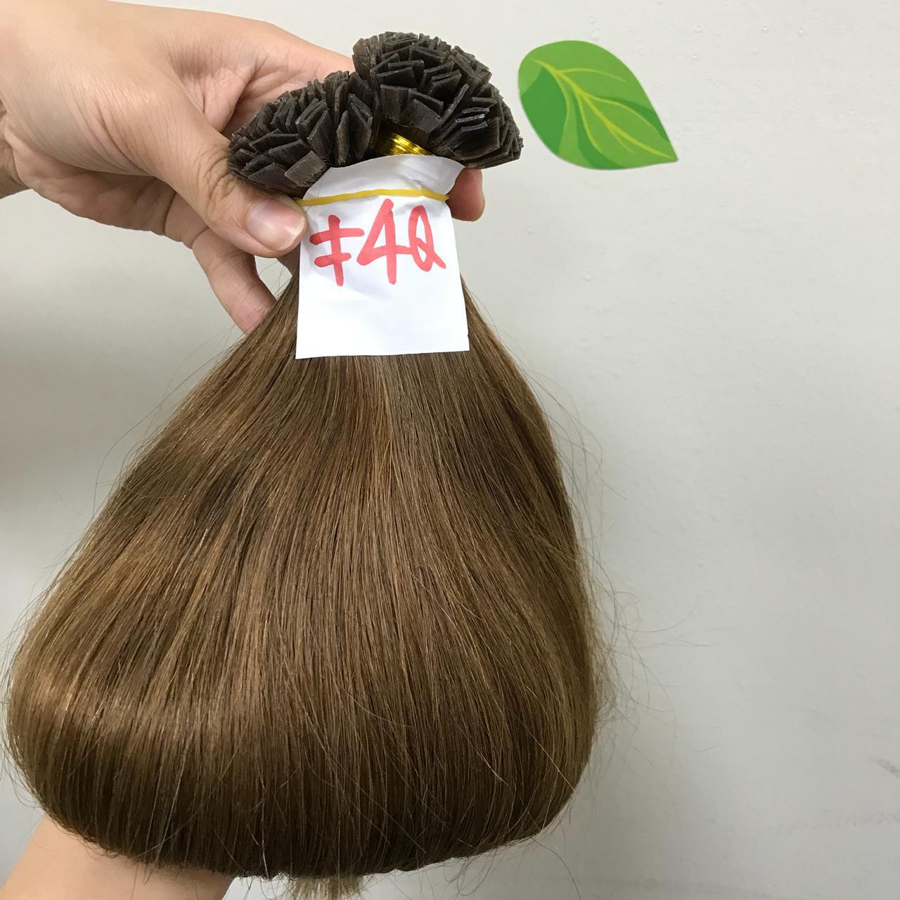 Benutzerdefinierte Prebond Keratin Fusion russische doppelt gezeichnete Echthaarverlängerungen 12-30" 100g