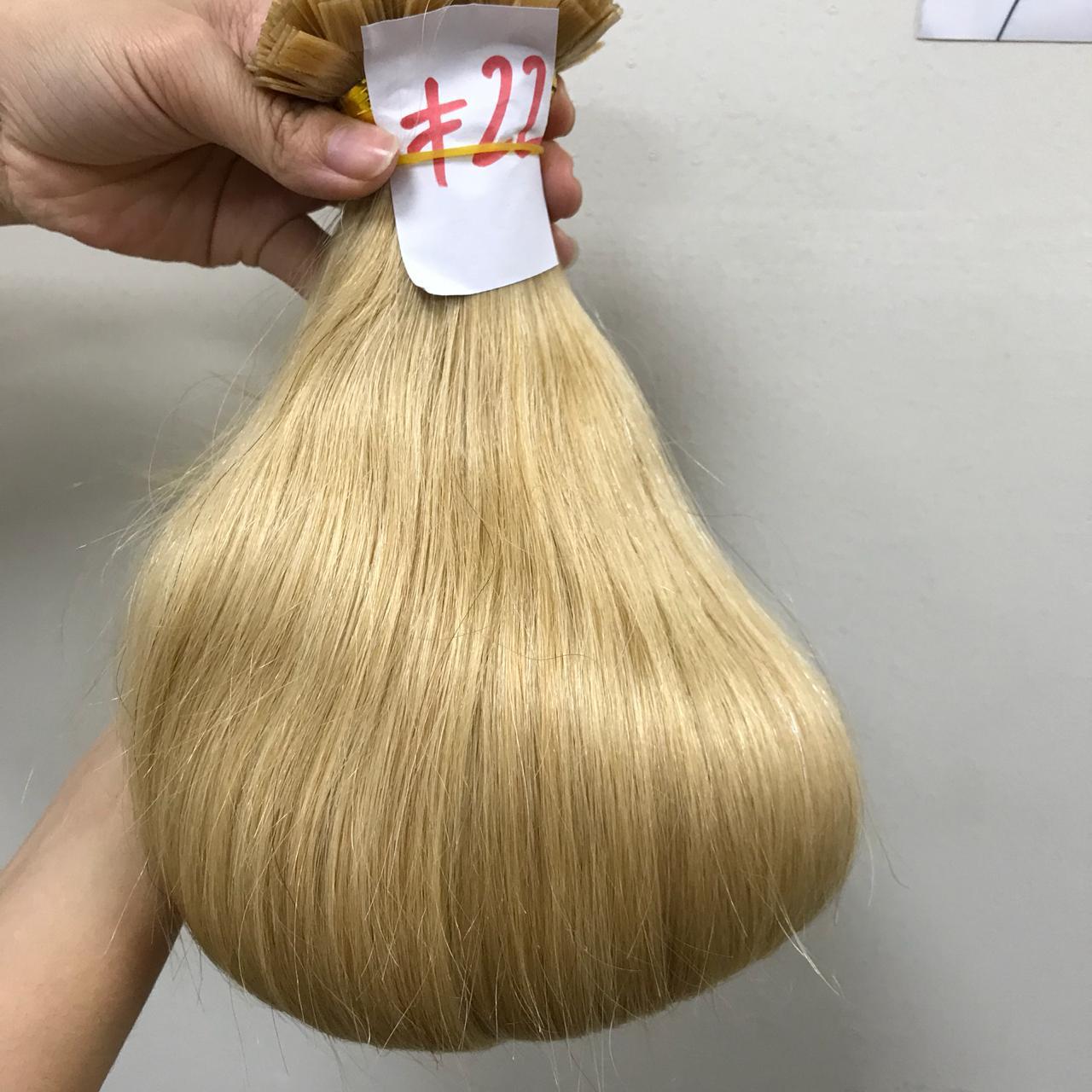 Benutzerdefinierte Prebond Keratin Fusion russische doppelt gezeichnete Echthaarverlängerungen 12-30" 100g