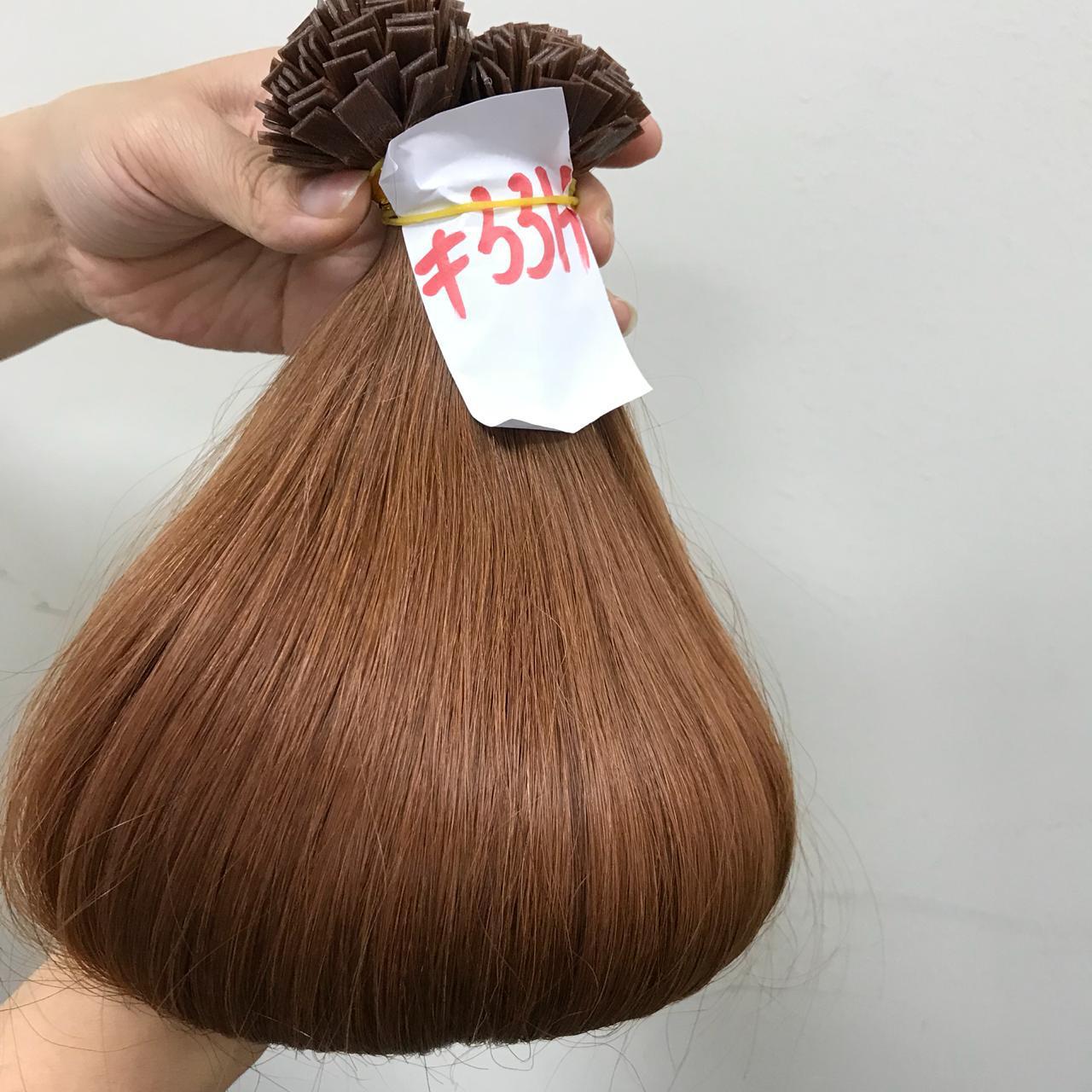 Benutzerdefinierte Prebond Keratin Fusion russische doppelt gezeichnete Echthaarverlängerungen 12-30" 100g