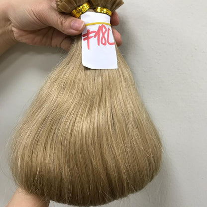 Benutzerdefinierte Prebond Keratin Fusion russische doppelt gezeichnete Echthaarverlängerungen 12-30" 100g