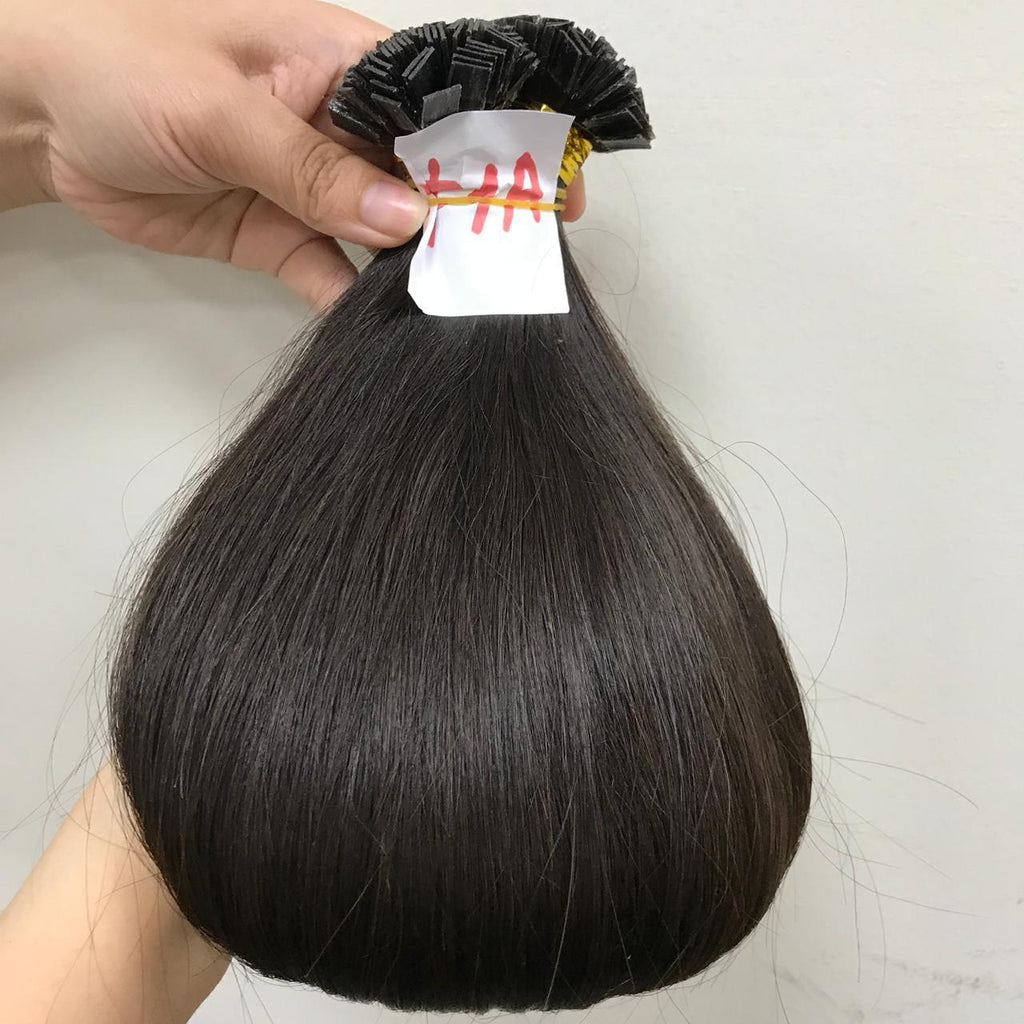 Custom Prebond Keratin Fusion Russian Double Drawn Human Hair Extensions