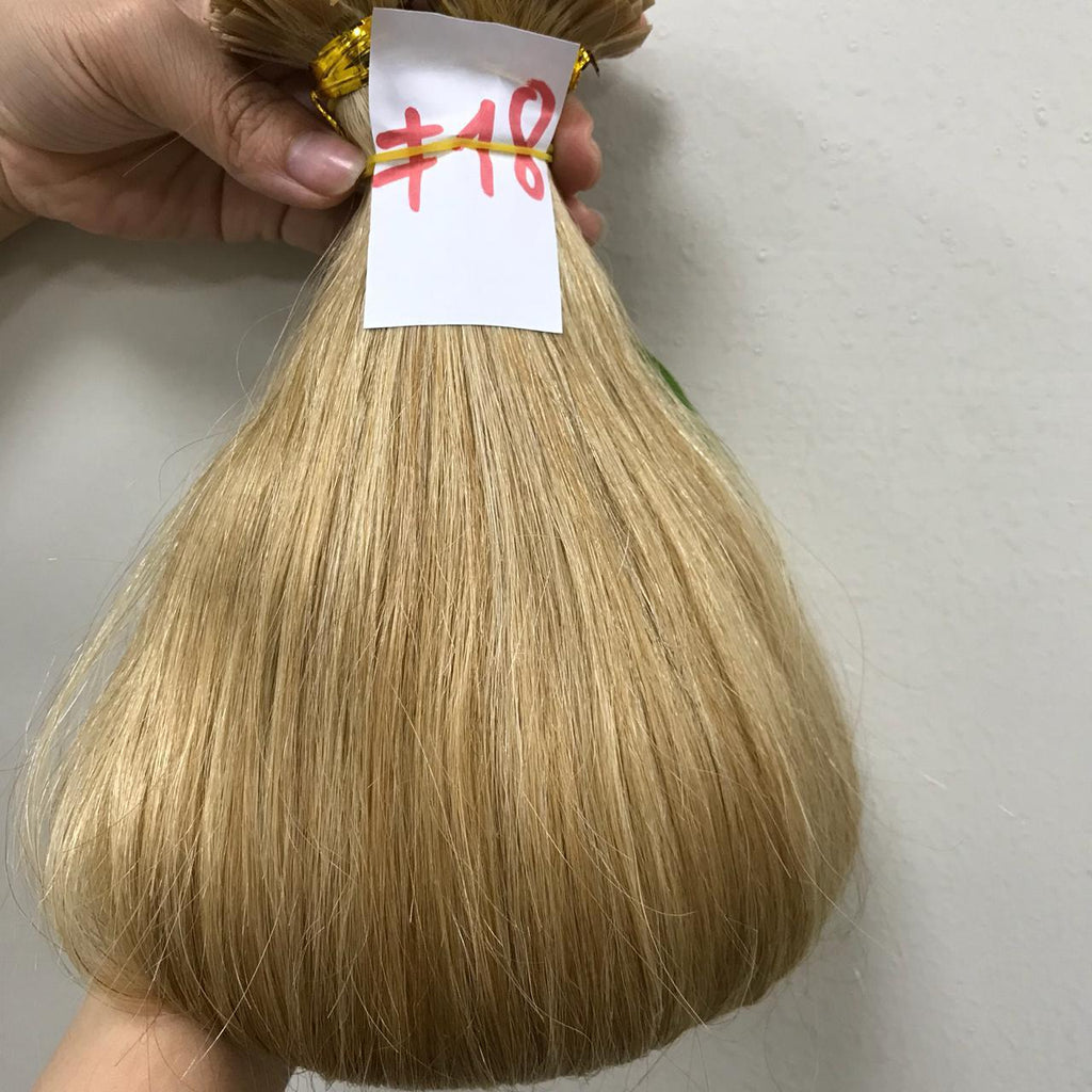 Custom Prebond Keratin Fusion Russian Double Drawn Human Hair Extensions