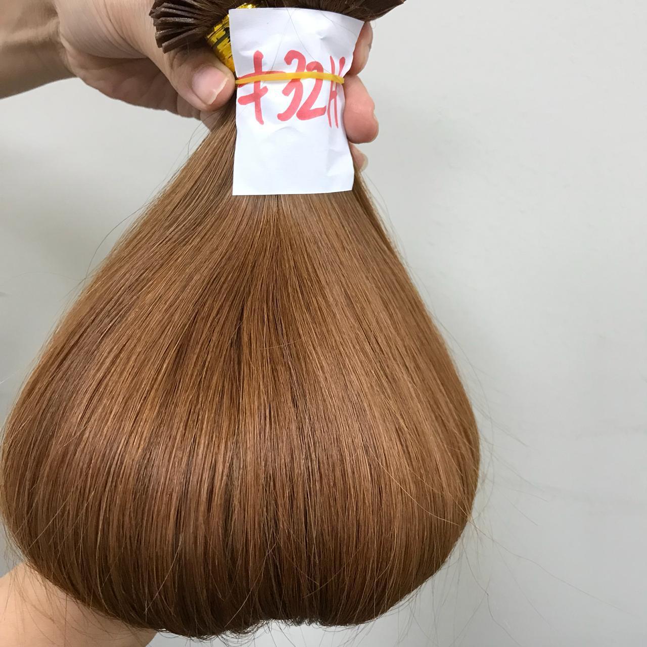 Benutzerdefinierte Prebond Keratin Fusion russische doppelt gezeichnete Echthaarverlängerungen 12-30" 100g