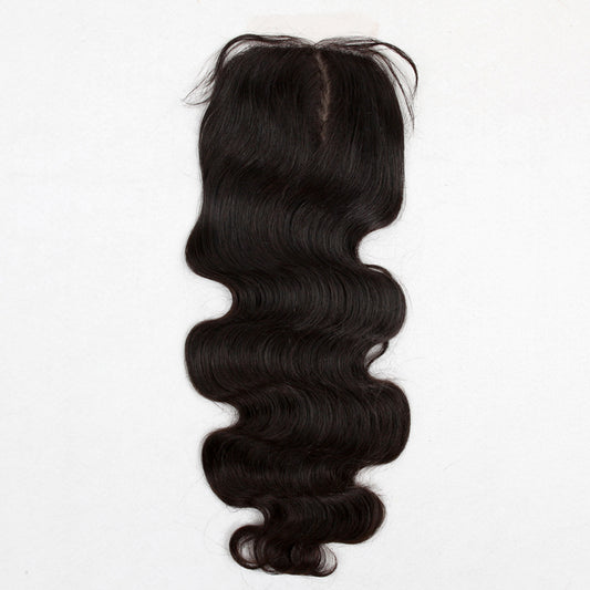 Stock Silk Top Brazilian Virgin Natural Color Body Wave Human Hair Closures 16-18" 120% Density