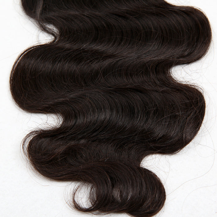 Stock Silk Top Brazilian Virgin Natural Color Body Wave Human Hair Closures 16-18" 120% Density