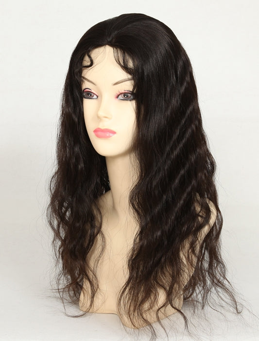 Stock Glueless Malaysian Natural Color Natural Straight Human Hair Silk Top Wigs