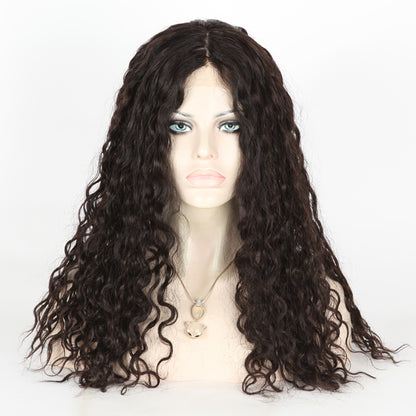 Custom Glueless HD Lace European Chestnut Brown with HL Wavy Human Hair Wig