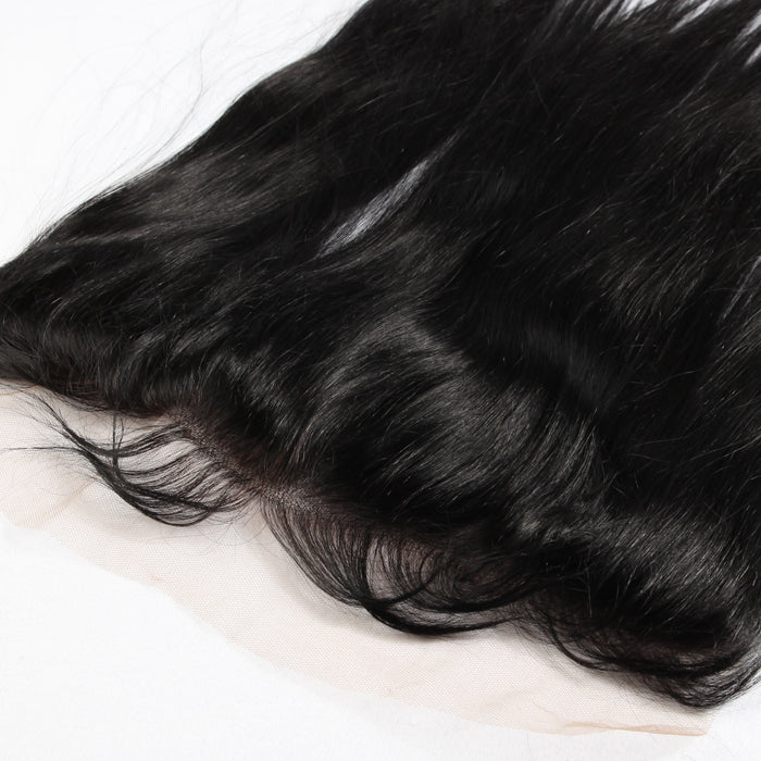 Stock 13x4 HD Lace Frontal Virgin Natural Black Body Wave Human Hair Frontals 10"-20" 130% Dichte