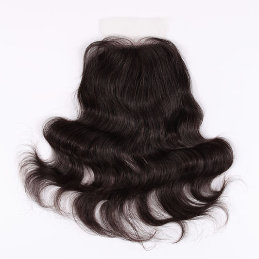 Stock Silk Top Malaysian Virgin Natural Color Natural Straight Human Hair Closures 12" 120% Density