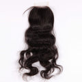 Stock Full lace Indian Remy Natural Color Natural Wave Human Hair Closure 16" 120% Density