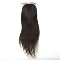 Stock Silk Top Malaysian Virgin Natural Color Light Yaki Human Hair Closure 16" 120% Density