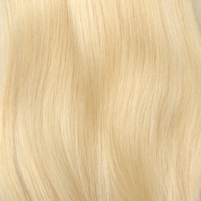 Lager 13" x 4" blonderfront brasiliansk jomfru naturlig farge Water Wave menneskehår Parykker 12-40" 180% tetthet" 180% tetthet